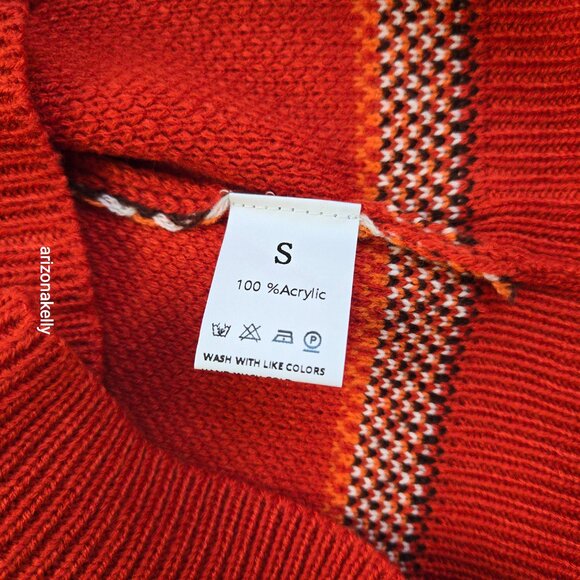NWOT Fall Autumn Fair Isle Sweater - Picture 6 of 6